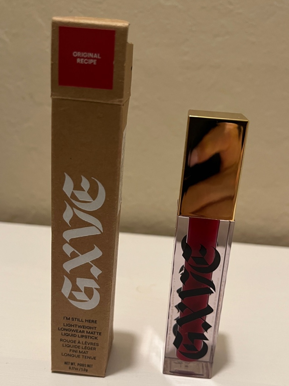 NEW! GXVE Cosmetics Lightweight Longwear Matte Liquid Lipstick - Original Recipe